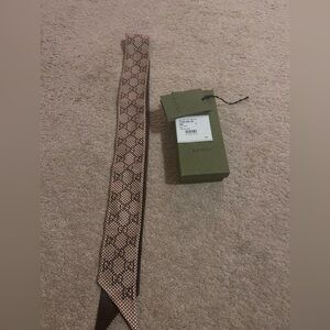 Gucci GG jacquard silk neck tie